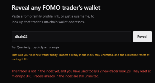 SagasuSOL's tweet photo. @dtrain22k @shockermandan @GotrillaGorilla What's your fomo address wallet address? 

You're not popular enough to be indexed and I don't want to figure out how to use the API again. https://t.co/hDdhXRO4Mq