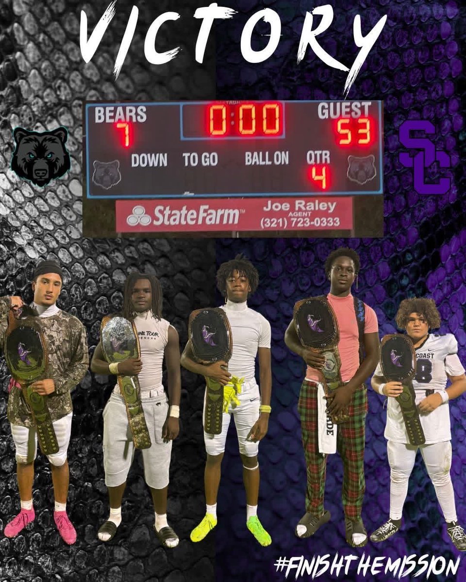 CoachJakeOwens9's tweet photo. YESSIR! 2 games this week, 2-0 this week! Outscored our opponents 109-7! 5-1 on the Season! Big Road Win! Proud of all our players and coaches. On to the Next! WE LOCKED IN!💯🐍🏆#ViperFootball #StrikeRestored #WhereChampionsAreBuilt 
#FinishTheMission 
#RecruitTheCoast https://t.co/91xi9PW6jf