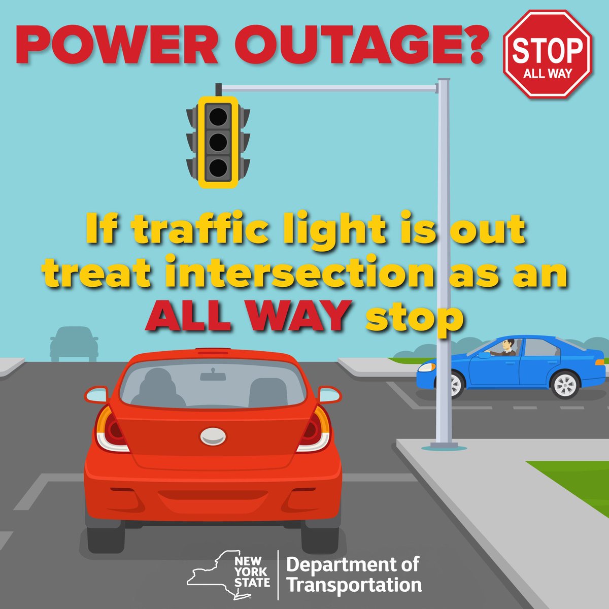 NYSDOTHV's tweet photo. Simple enough-STOP! https://t.co/37EE1N9oAv