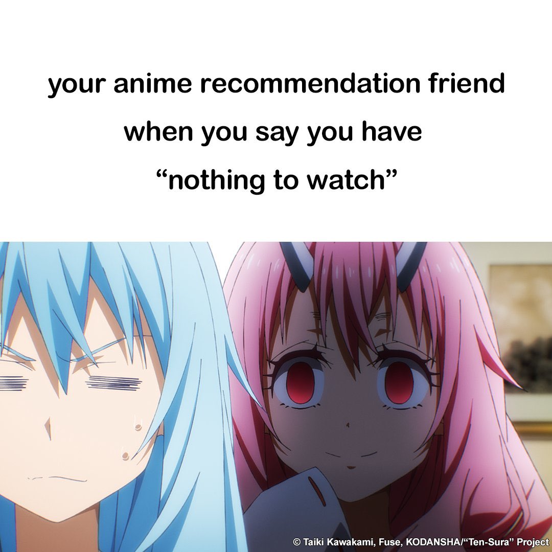 AmiliaTempest's tweet photo. //That’s true…I just finished the last season available for the anime Slime Datta Ken in under 2 hours and now I have to continue Re:Zero (I’m only on season 2) and they want me to start Jojo, please help… https://t.co/54attyBZ8b