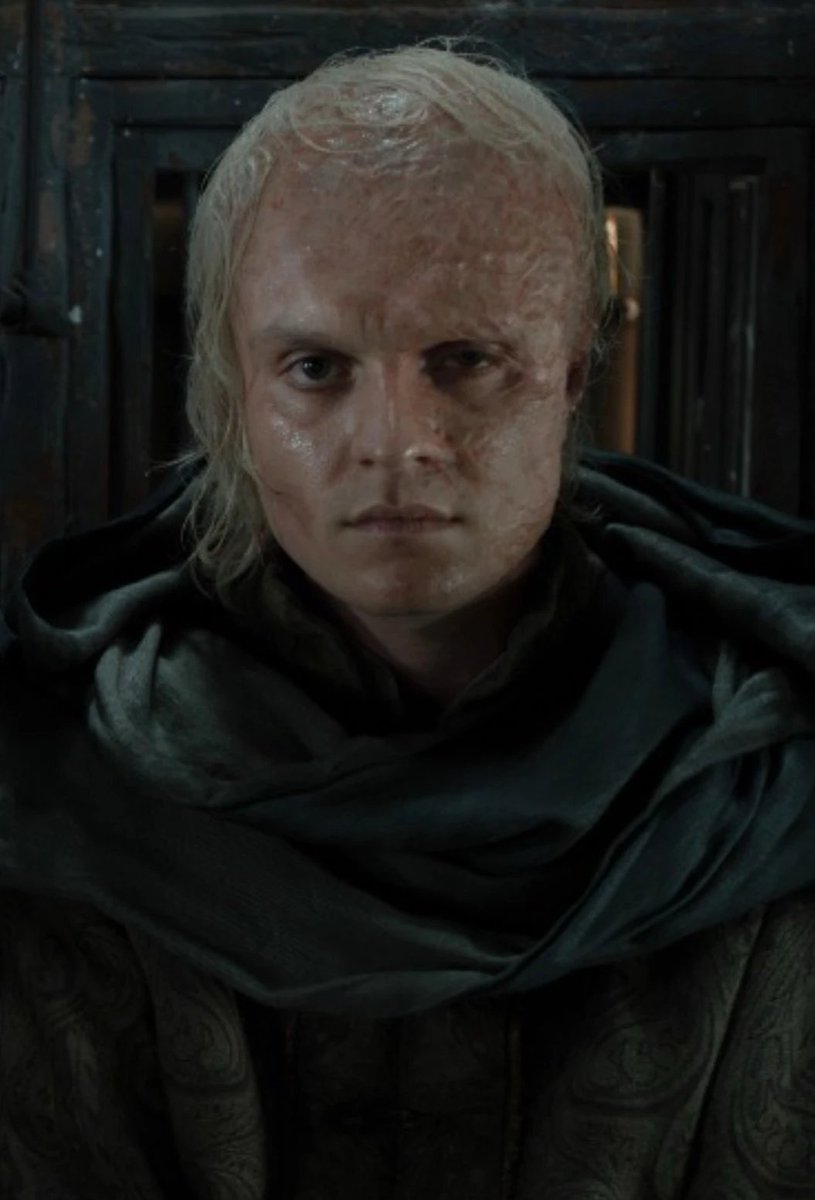 buff_err's tweet photo. Aegon turned to Alicent desperately.

"What would you have me do?"

"You have hostages," Queen Alicent replied.

"Cut off one of the boy's [Aegon III] ears and send it to Lord Tully. Warn them he will lose another part for every mile they advance." https://t.co/ZIEoXfpFyK