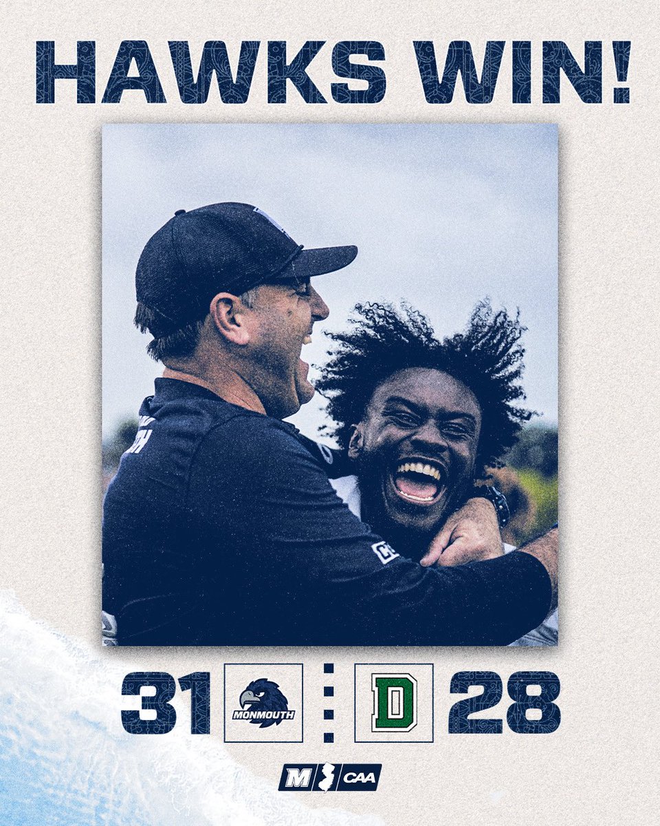 MUHawksFB's tweet photo. HOW ‘BOUT THEM HAWKS⁉️

MU wins a thriller at Dartmouth!

#FlyHawks || @CAAFootball https://t.co/AoDNW45KV9
