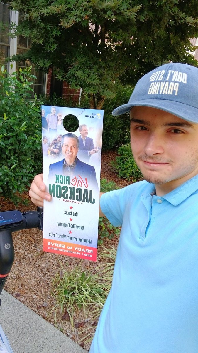 AFPGeorgia's tweet photo. It was a beautiful day on doors for the AFP State PAC team! ☀️🚪Georgians are ready to elect Rick Jackson for Governor! https://t.co/cdkrAd1IGK