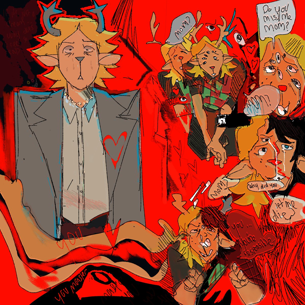 boygirlmoira's tweet photo. (cw body horror and blood (it is blurred but ill put the warning anyway)

its just a nightmare,, yet it feels so real https://t.co/fuNOWkHBah