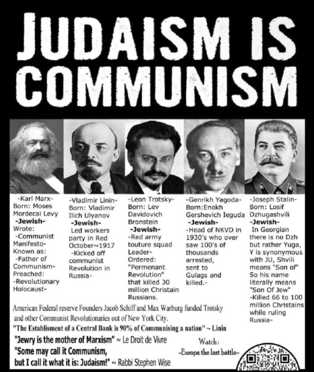 chitownsuperfan's tweet photo. @petran666p2 @Jafar_s17 @jeffreyhowell @SStricklandMMA Communism is jewish https://t.co/uLN4wHiyvp
