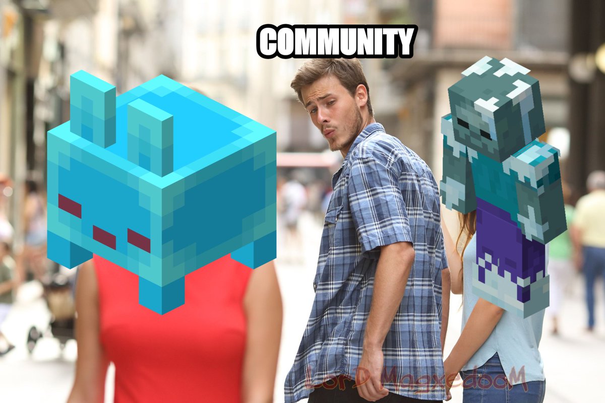 LMagxedooM's tweet photo. The community completely ignored the winter drop and is now thinking only about the new dimension that's coming up.

#minecraft #memes #minecraftlive https://t.co/xRpUSGLsVV