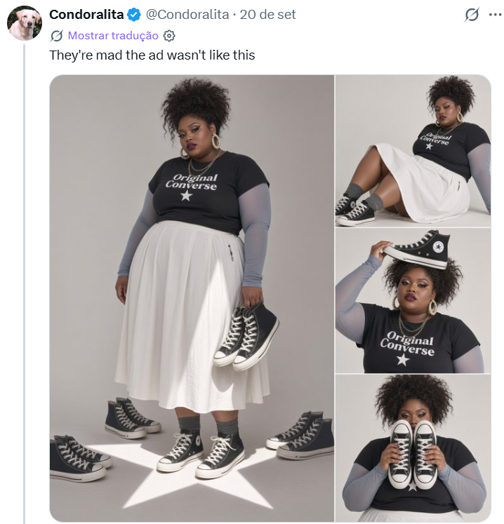 cappuccirina's tweet photo. @lisrinas its deeper than that. accs like 'end wokeness,' 'libtiktok,' and other supremacist accs are idolizing K because of the Converse ad. the brand didn't respect her when they used her image for a KKK ad and you want her to keep working with a brand that tarnishes her image? https://t.co/uv9BTz34O6