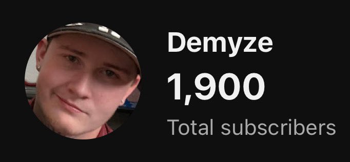 DemyzeWorld's tweet photo. We got back up to 1900 after losing so much from not posting/content switch 🫡 https://t.co/mGTyZuNsss