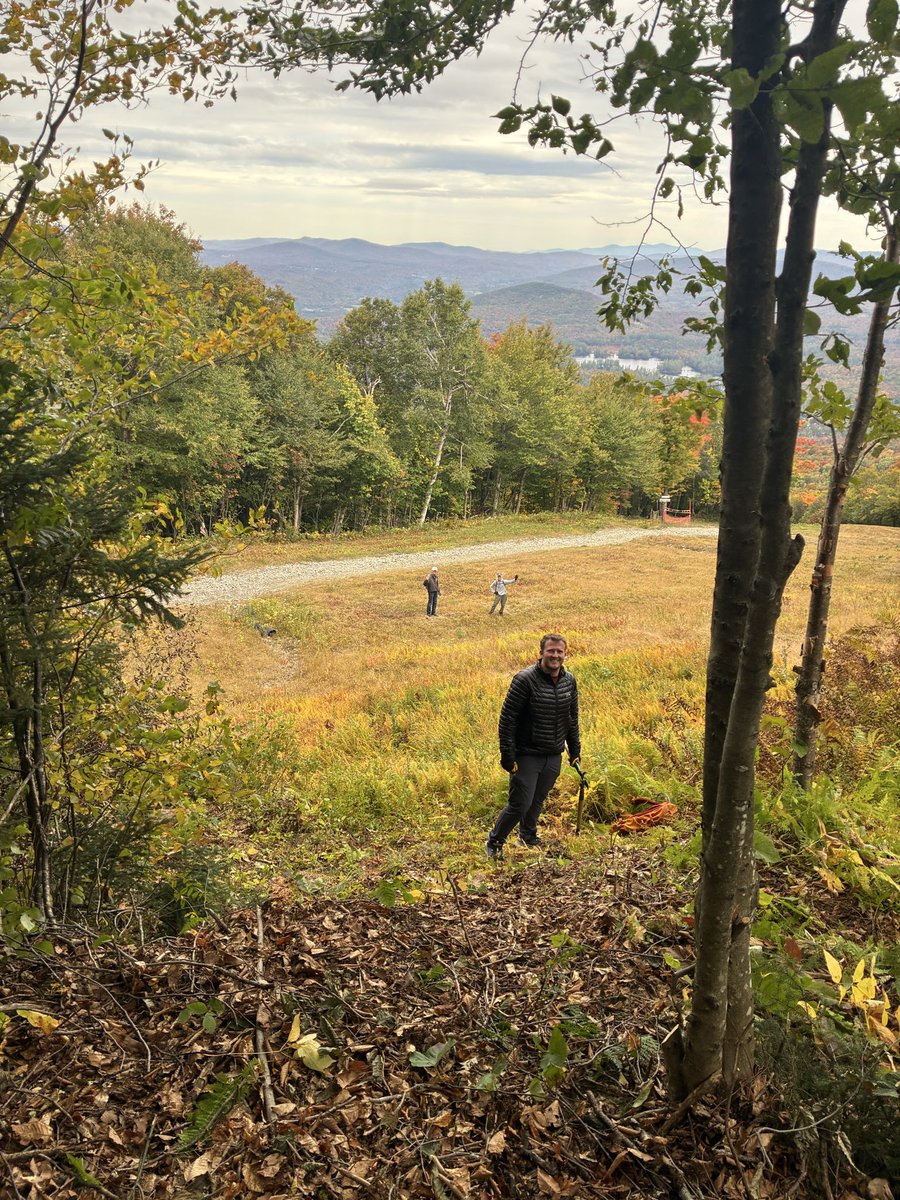 SkiMagicVT's tweet photo. Some glade clearing work today! https://t.co/uNRZCL38V9