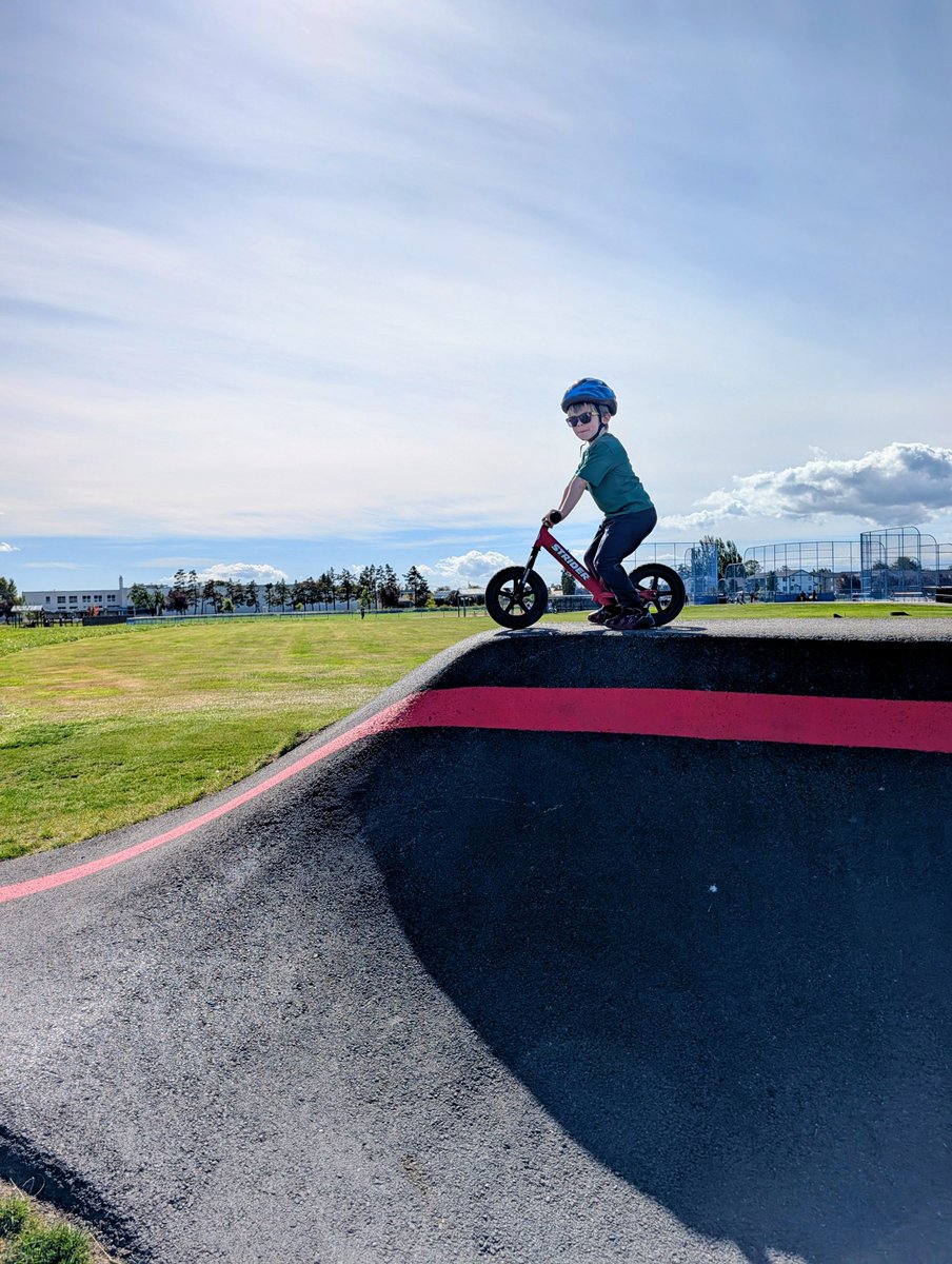 traderDanielle's tweet photo. I love spending Saturday afternoons with my little wild man while big brother plays baseball and little sister hangs out with Daddy.

His new favorite thing is the skate park. He hasn't gone down this hill yet but he keeps riding to the top and considering it. ��� https://t.co/oSfSrwaVTI