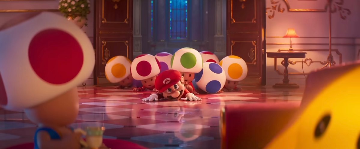 pianokantart's tweet photo. Despite the fact that Mario apologized for eavesdropping and vouched for Peach to make her own decision, the fact that he was at the front of the crowd means he was the one of (if not the) first person pressing his ear to the door.
Can’t quite repress that protective instinct. https://t.co/d1PJxJAn9H