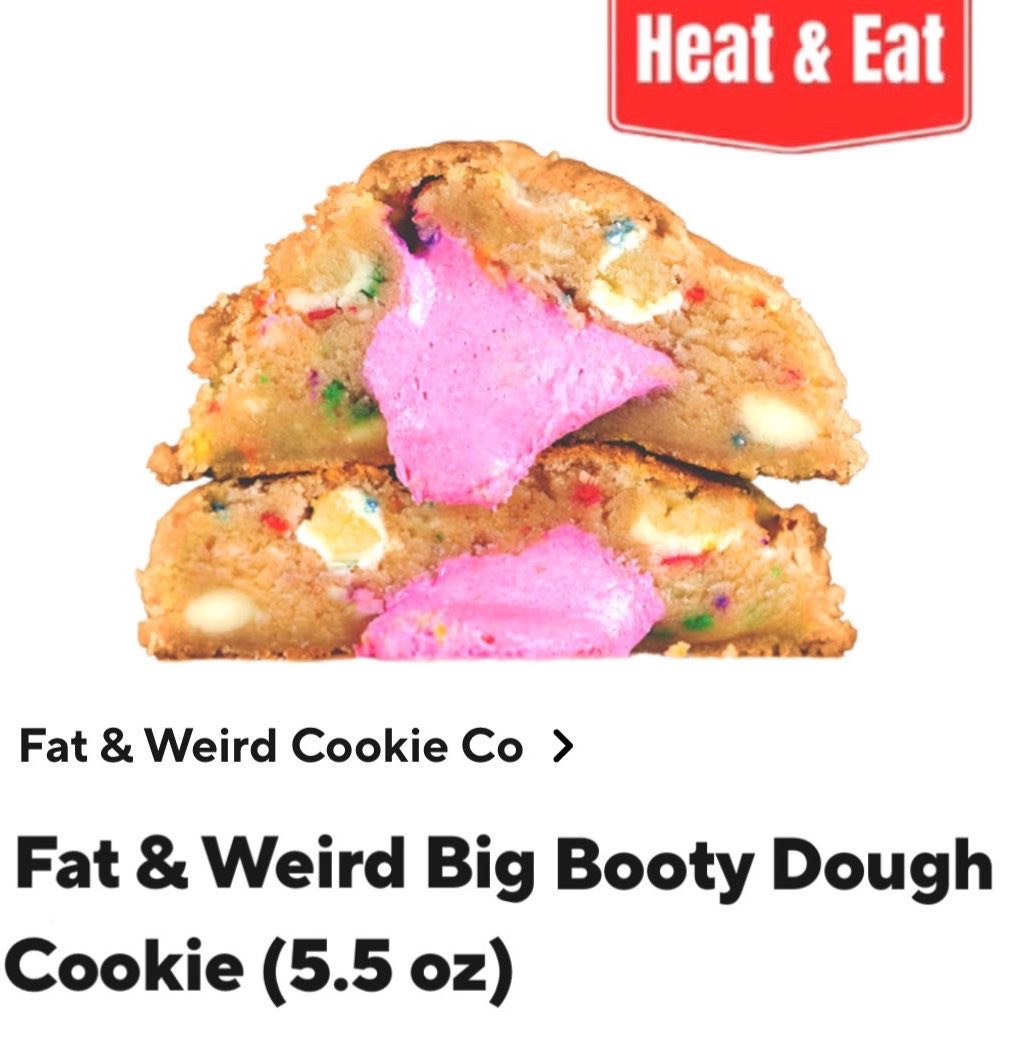 ewkewpid's tweet photo. yeah man let me doordash the fat and weird big booty cookie https://t.co/cJ80sTh9Xr