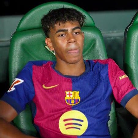 Senyyo's tweet photo. Lamine Yamal has registered only 1 goal in 19 games against big teams in 2025/26 😳

• N.B. That single goal came off a Marc Guéhi mistake against England 🤣

Give him the Ballon D’or? 😭 https://t.co/P5Ipvl5QjN