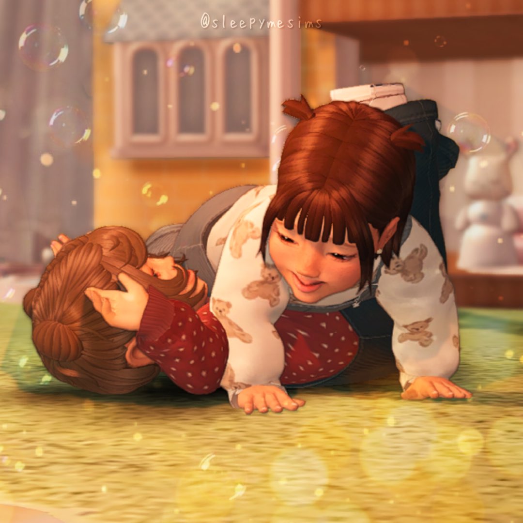 sleepymesims's tweet photo. tiniest duo ever ⚘.⋆˚࿔ https://t.co/heetYaLeu9