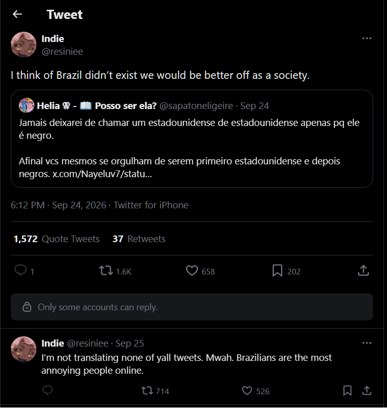 Lunmiyy's tweet photo. 🚨 Um alerta: Caso vejam posts desse tipo, apenas NÃO interajam. Não dêem engajamento. Por mais forte que seja a emoção causada, lembrem que isso tudo é um experimento massivo dos EUA pra invalidar a autonomia do Brasil e justificar uma possível invasão/interferência. 💓 https://t.co/bdfvrmhxsR