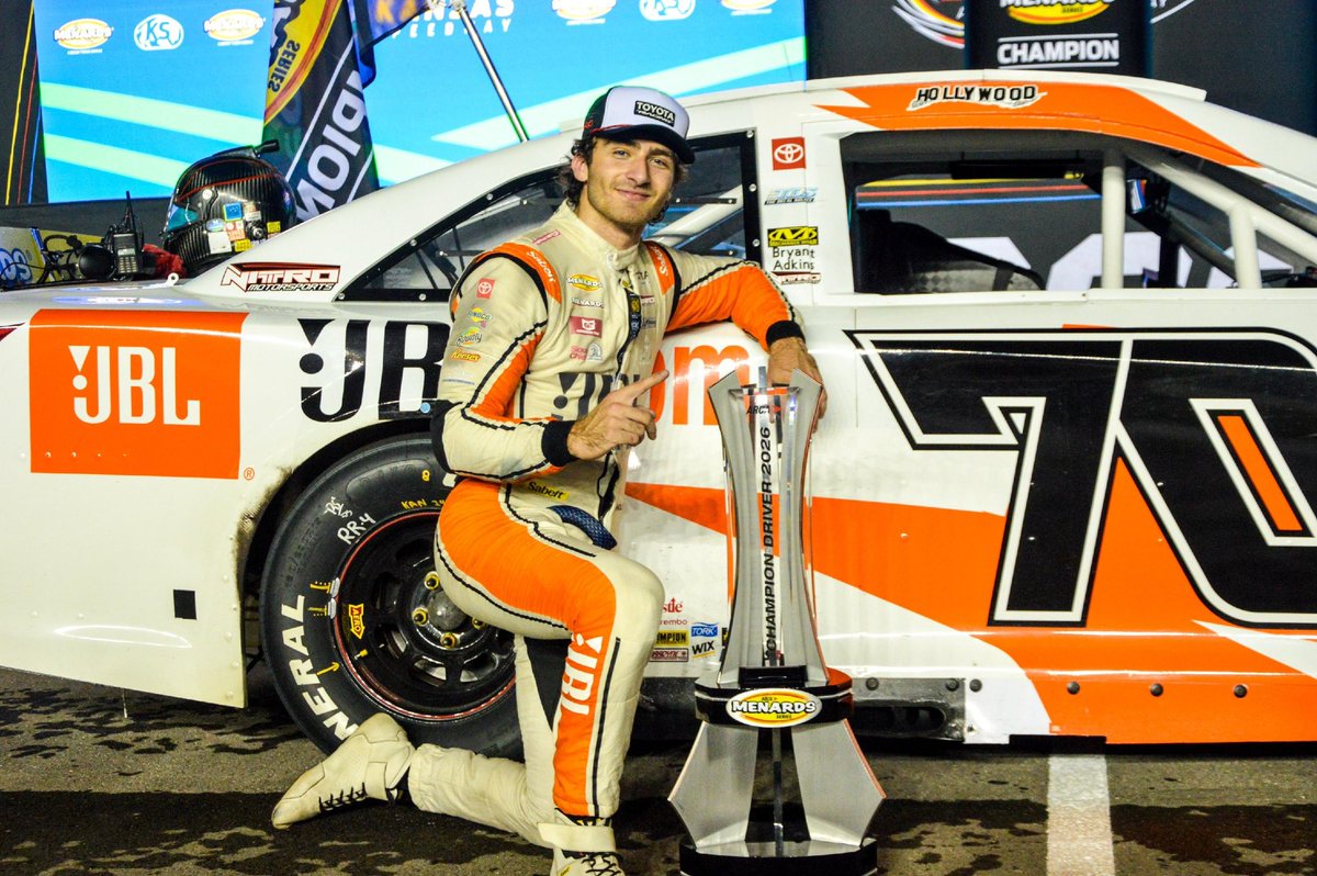 racewithnitro's tweet photo. You can call him Champ.

Congratulations to Thomas Annunziata, and everyone on the 70 team for taking home the 2026 ARCA Menards Series Championship!

#Nitro / #NitroMotorsports / #RaceNitro / #TeamToyota / @arca_racing / @tAnnunziata15 https://t.co/DsoRfPPNBS