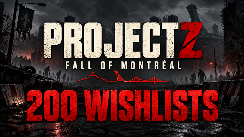 OffStudioMrs's tweet photo. Wow… Project Z: Fall of Montreal has already hit 200 wishlists on Steam! We really didn’t expect such a warm reception so quickly. ❤️

There are only three of us developing the game, and seeing so much interest in our project gives us a huge boost of motivation for what’s next. https://t.co/XHpxXgkh3G