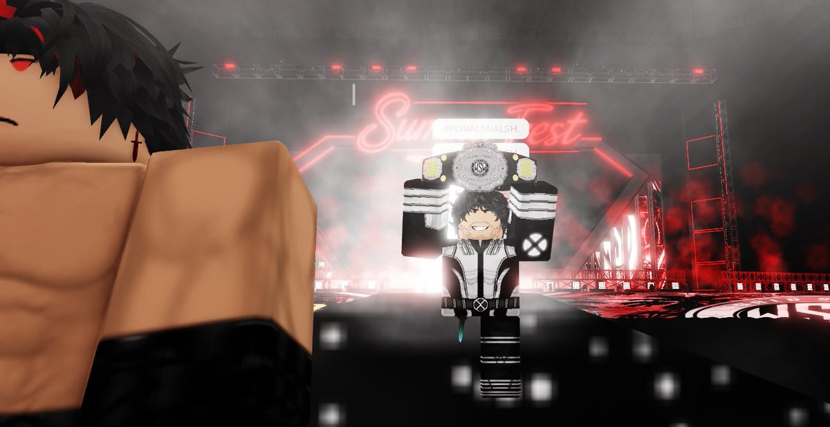 KOmegamanx39191's tweet photo. if this really is the end of @WSWOnRoblox , i had my fun time as champ lost to a great friend, Ladder match winner AND FINAL WSW Jrhc @Eustachy629338.
I had a lil rocky start at WSW, but thankfully won the JRHC. Im glad i was able to compete.

#THANKYOUWSW #FORALIWALSH #ADAMS https://t.co/NS0Eap5wzD