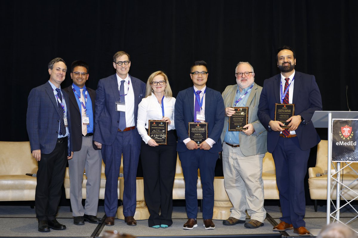 eMedEvents's tweet photo. A State-of-the-Art panel discussion on the Hot Topics in Stroke Care at #ISCC2026.

Moderated by Bibhu D. Mohanty, MD with panelists: G. Abbas Kharal, MD, William Scott Burgin, MD, Jonathan Hsu, MD, MAS, FACC, FAHA, FHRS, Michael J. Rinaldi, MD, FACC, FSCAI and Michol Cooper, MD, PhD.

#StrokeCare #StrokePrevention #Neurocardiology #CardioTwitter #NeuroTwitter #Cardiology #eMedEd #CME #eMedEvents