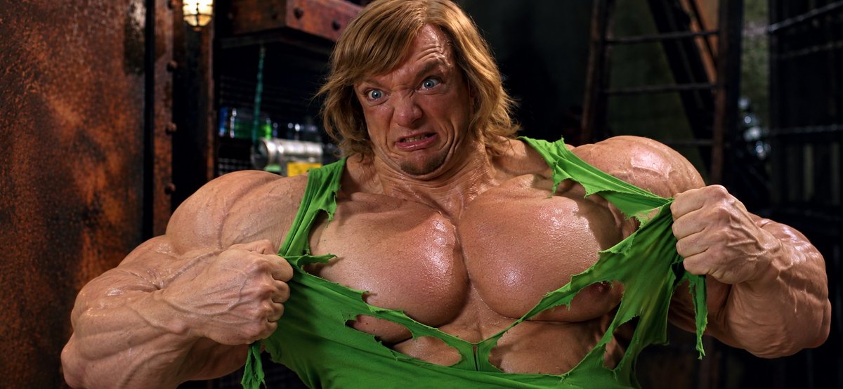 muscle_growth00's tweet photo. How are my pecs, buddy? https://t.co/UqFMfYMdrn