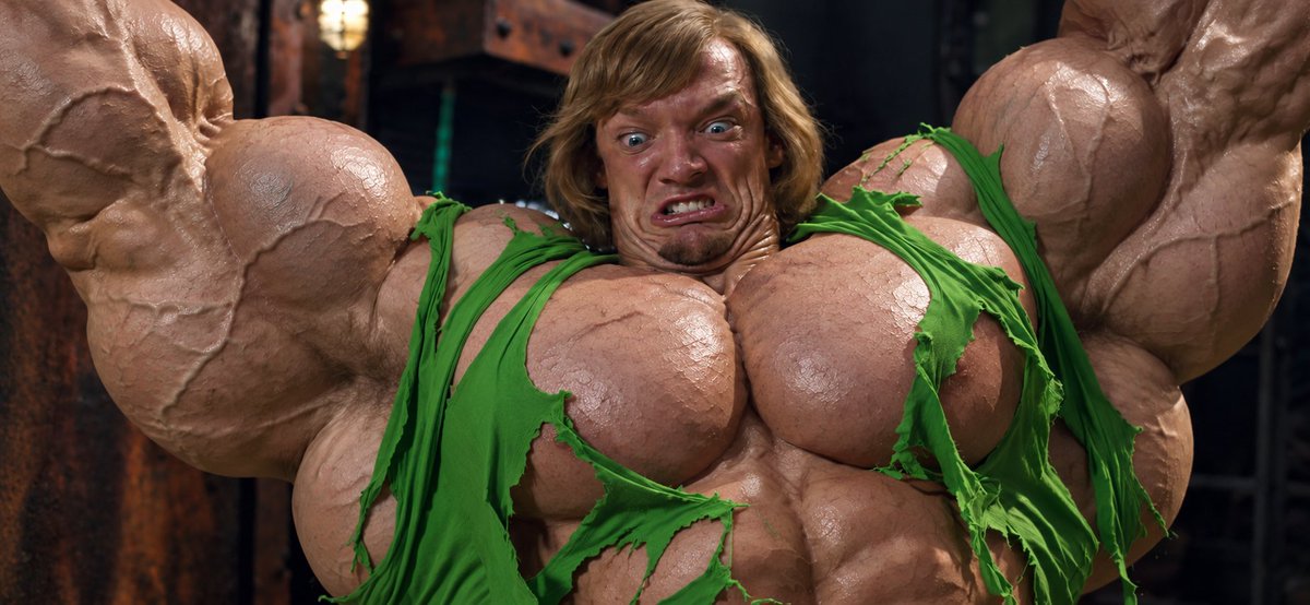 muscle_growth00's tweet photo. How are my pecs, buddy? https://t.co/UqFMfYMdrn