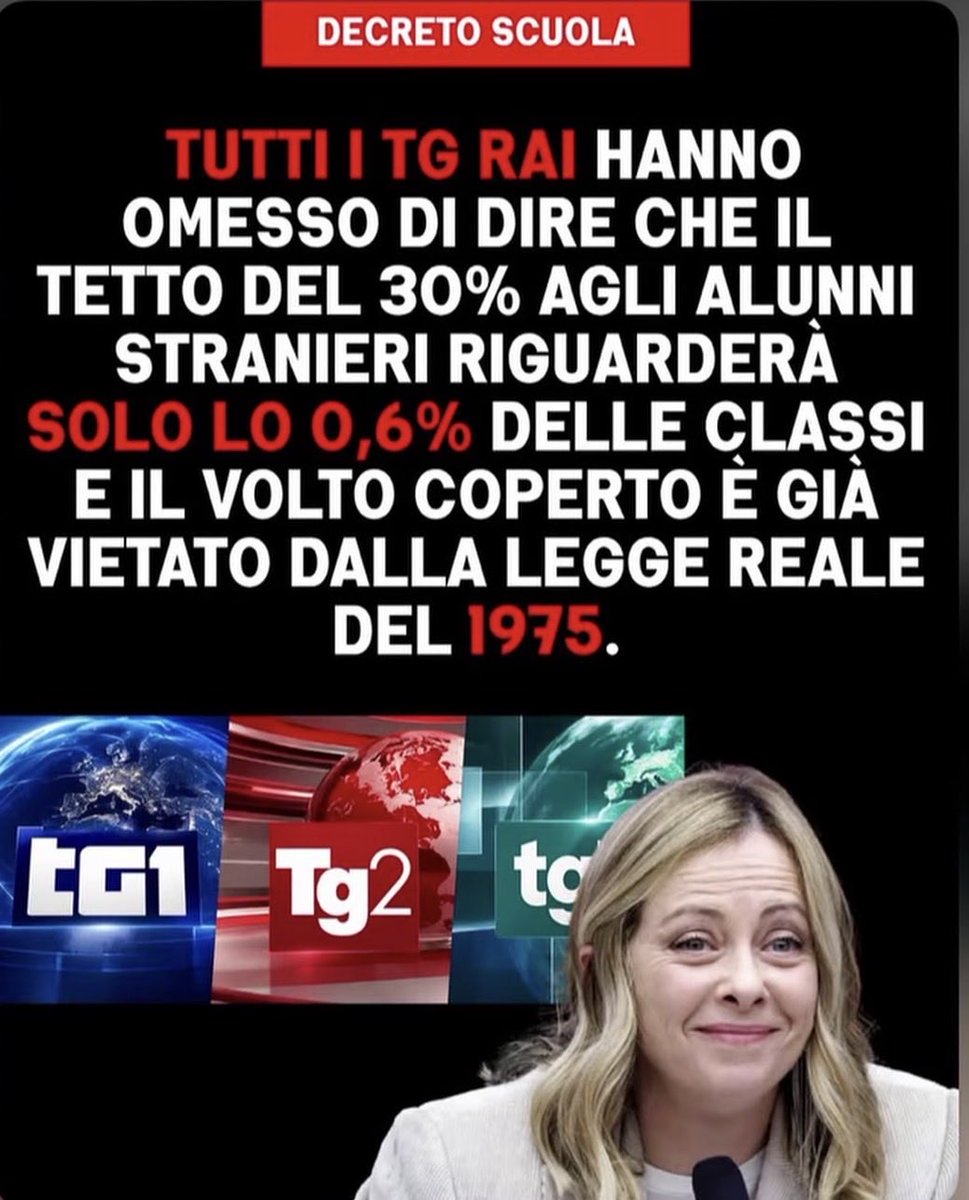 lisameyerildra1's tweet photo. I tg di regime del resto mica devono informare i cittadini, solo servire il potere https://t.co/EDBji8JW83