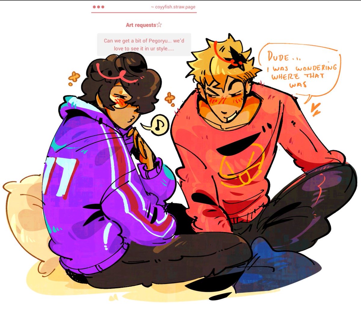 Fishquill's tweet photo. "Can we get a bit of Pegoryu... we'd love to see it in ur style....." -> your answer

Yesss this was fun to make! https://t.co/UrccsEZxZ9