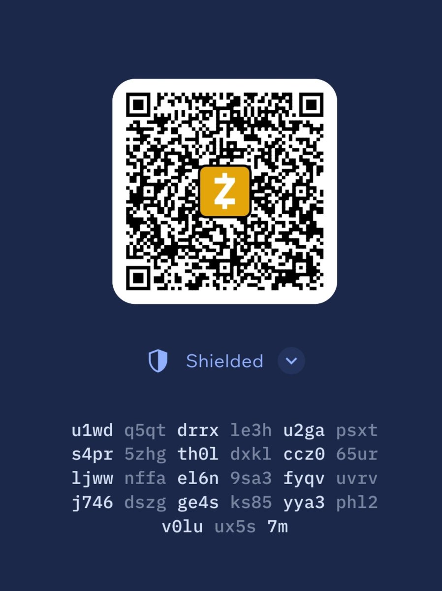 Adt_addict's tweet photo. @BTCTurtle @cakewallet u1wdq5qtdrrxle3hu2gapsxts4pr5zhgth0ldxklccz065urljwwnffael6n9sa3fyqvuvrvj746dszgge4sks85yya3phl2v0luux5s7m

All hail ZEC https://t.co/y2rfkcDPXX