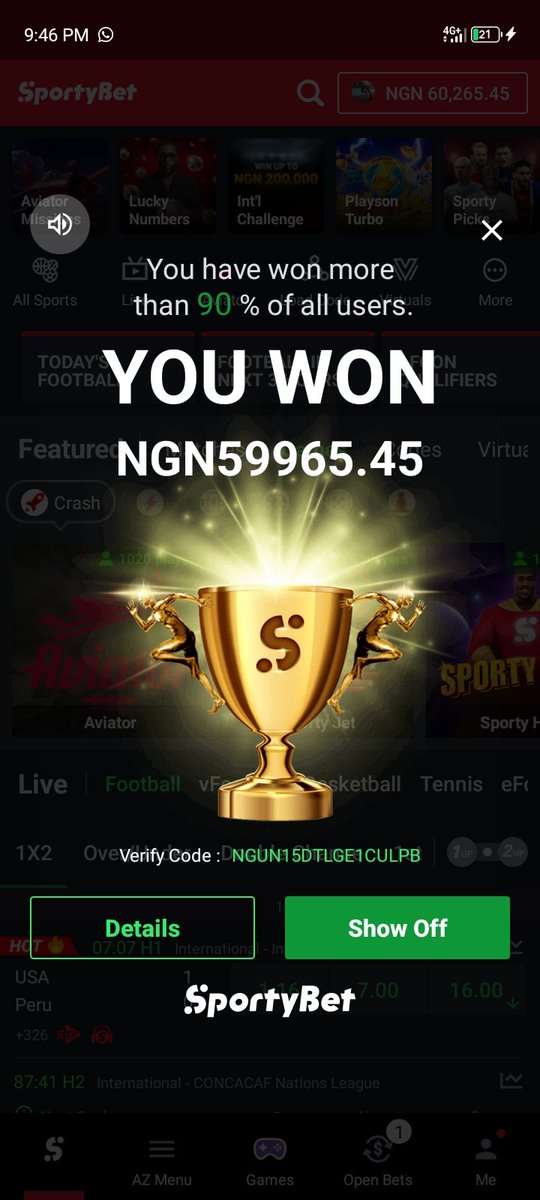 FortuneBit5337's tweet photo. @FoluboiNg Thanks boss the winning is massive 💪 https://t.co/SIbcyDpqMe