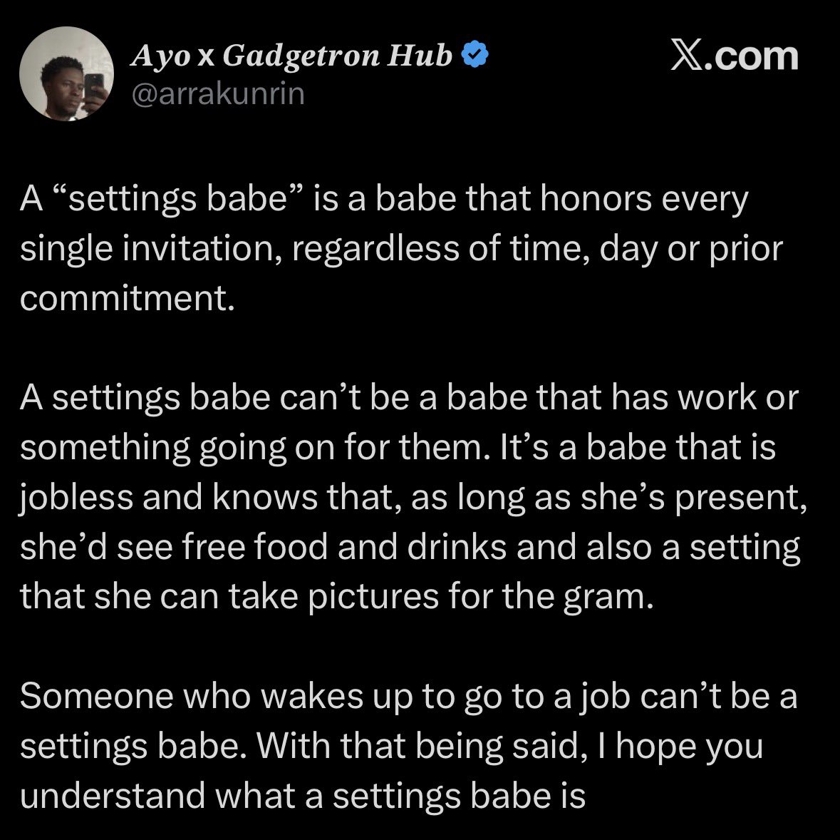 JudithsPen's tweet photo. @Wizarab10 Na wetin dem talk be this https://t.co/CMq7vDDTEr
