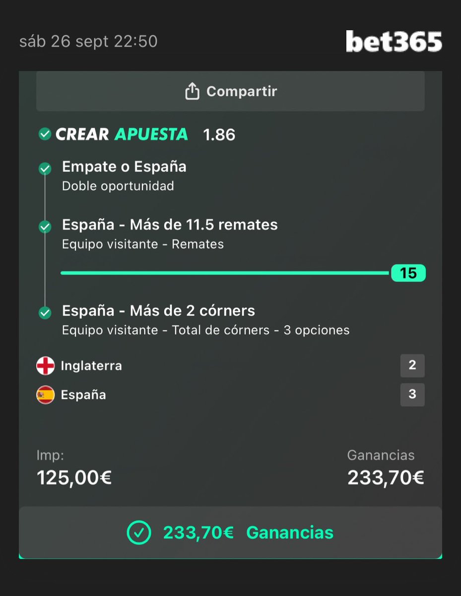 MrTips365_'s tweet photo. Pick Telegram | Cuota 1.86 ✅✅✅

Pick diario ✅, NO se fallan 😉

Que me devuelvan al Cucurella del Chelsea… que bonita era la cuota 10 🥲 https://t.co/jK3JaMshKr