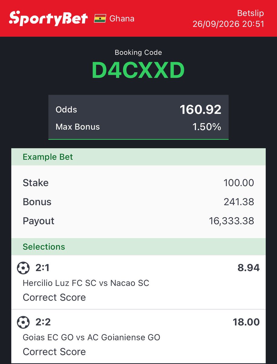 ceobestanalysis's tweet photo. 🔥⚽ BACKUP 2/2 CORRECT SCORE! 🎯🏆

⏰ MATCH START 9:00 PM 🕧

🎫 SINGLES AND COMBINE

🍀 GOOD LUCK EVERYONE!

🙏🏾 ALWAYS PLAY WITHIN YOUR LIMIT! https://t.co/jkXf7xrqCV