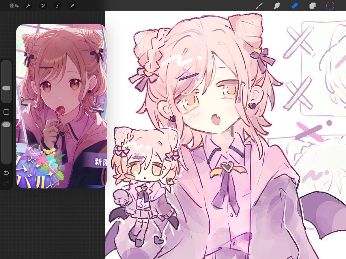 toaki130's tweet photo. 移動中でちょっと描いた💕 https://t.co/pEnV6FFADO