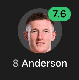 Priceless_MCI's tweet photo. Elliot Anderson went toe to toe with Rodri, MY MIDFIELDER !!! https://t.co/642fdc4mqE
