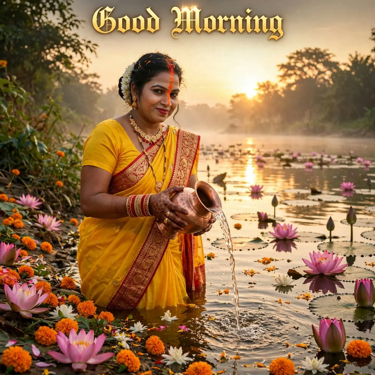 addisonmitsxs3's tweet photo. May your morning shine with the sun’s rays, your life bloom like a fragrant garden, and your face glow with the radiance of worship. May every morning bring you abundant happiness. Good morning to all family members. Radhe Radhe. Har Har Mahadev. https://t.co/48CqZjZAmB