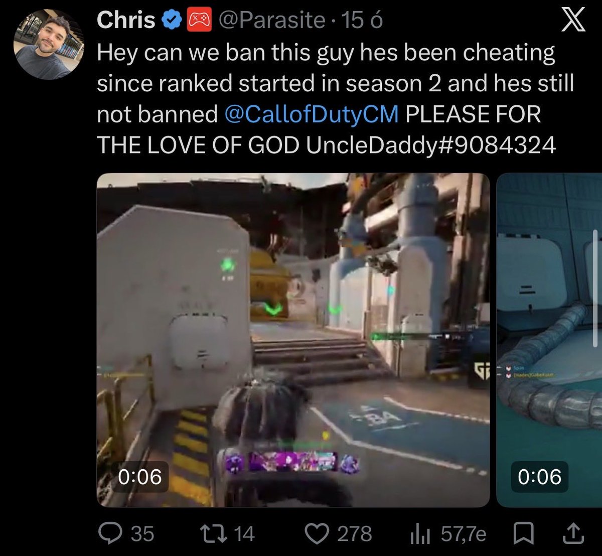 danielmezovari's tweet photo. These last few weeks of Black Ops 7 have been crazy. Almost a year later and it still feels like the anti-cheat isn’t working properly. Every day I see posts on X with streamers showing lobbies full of cheaters.

There are still so many problems with DMA cheats and Titan devices, and it feels like these things are becoming more and more common.

Will MW4 die before it even gets released?

Call of Duty, what’s the next step? When are you actually going to do something serious about the anti-cheat? @CallofDutyCM @CallofDuty @RicochetSupp 

#callofduty #ricochet