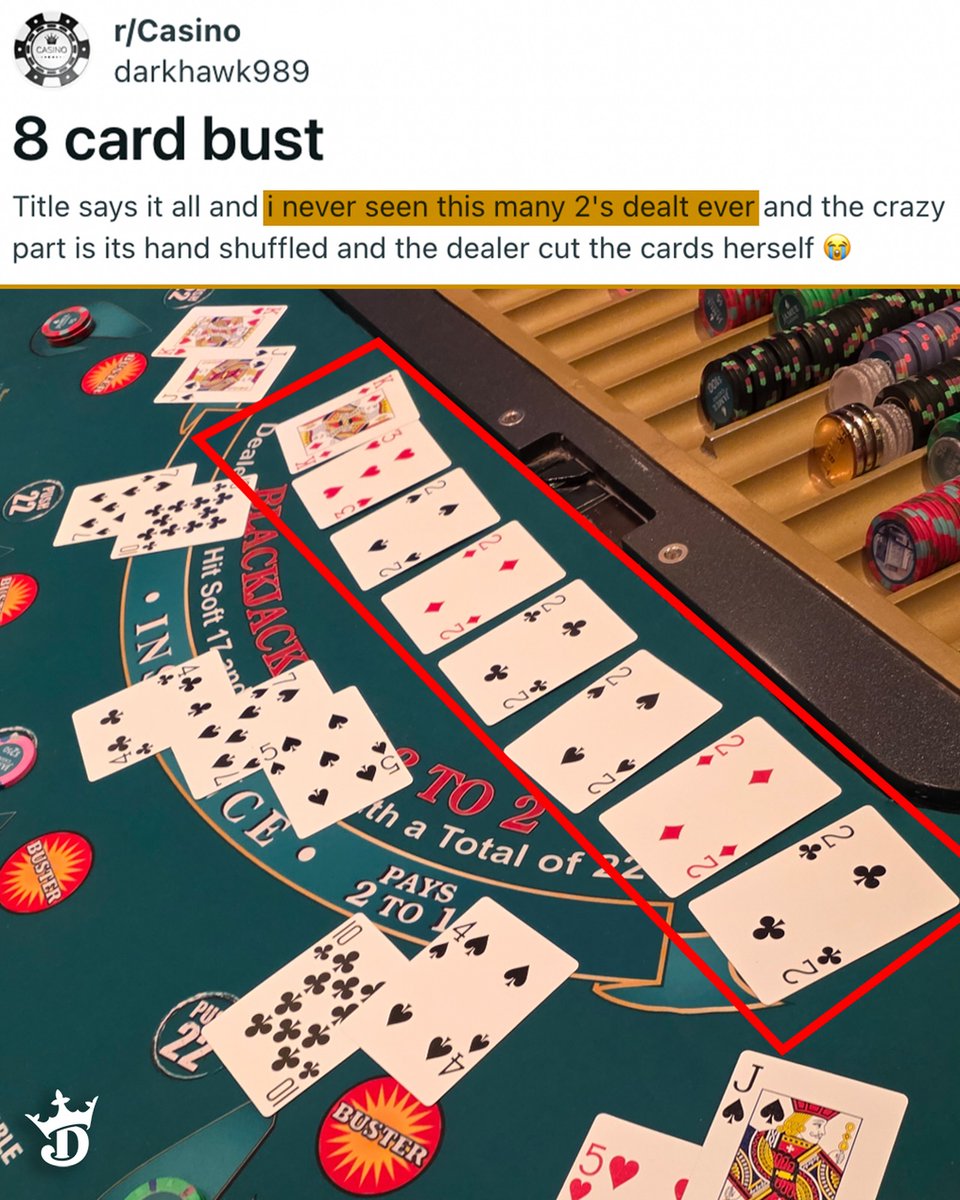 DKCasino's tweet photo. I think I just threw up in my mouth a little 🤦

(via r/darkhawk989) https://t.co/r9UusMPy1T