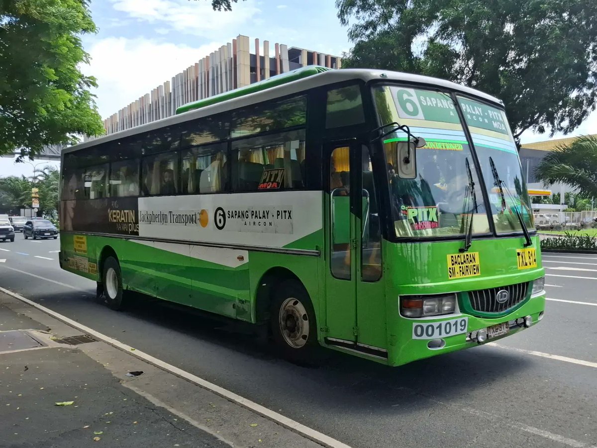 rileymitchell7z's tweet photo. Jackpherlyn Transport 001019 
SRMWI Nissan Diesel EXFOH SR 
Current route: Route 6 Sapang Palay–PITX via Quezon Ave 
Date taken: August 16, 2026 https://t.co/BJGDgEw50u