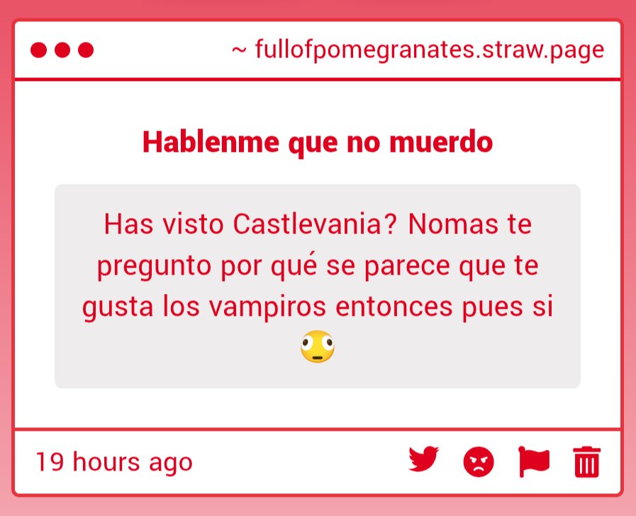Alucardsfangirl's tweet photo. Me mire  hasta la segunda temporada, yyy me encantaría jugar los juegos. Pero estoy muy familiarizada con Castlevania sipp https://t.co/4FA0ymEGHf