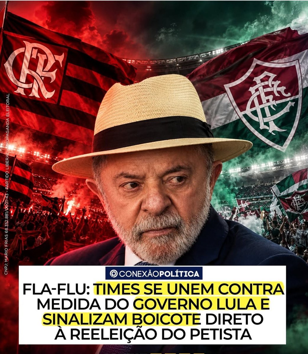 misticovidente's tweet photo. URGENTE! 🚨 

CAMPANHA ANTI LULA VIRA COMOÇÃO NACIONAL 

TORCEDORES DE TIMES DE FUTEBOL ENTRAM NA CAMPANHA PRA ELEGER FLÁVIO BOLSONARO PRESIDENTE 

SÃO 170 MILHÕES DE TORCEDORES BRASILEIROS 

ACABOU! É 22 https://t.co/wmYsEvXGIA