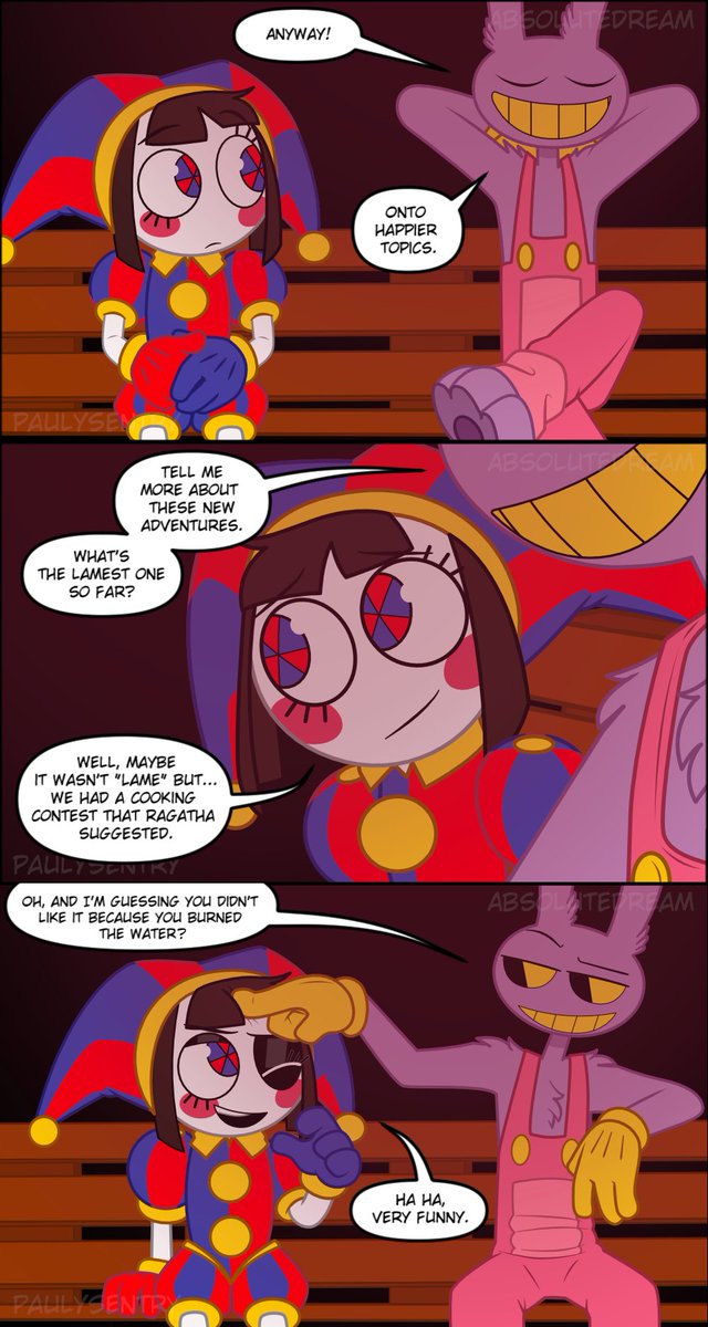 mindscapecomic's tweet photo. The Mindscape — Part 5
#theamazingdigitalcircus #TADC #tadcpomni #tadcjax https://t.co/81QhOhJfMd