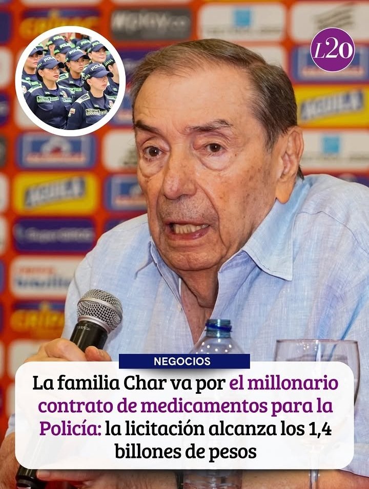 CopeteJhony's tweet photo. ¿Será capaz el presidente Abelardo de negarle a los Char un contrato de 1,4 billones de pesos destinado a la salud de los policías? ¿O terminará pesando más el poder político? 
Recuerden que los Char, manejan el ministerio de transporte por medio de Elsa Noguera. https://t.co/MvzGBY65kc