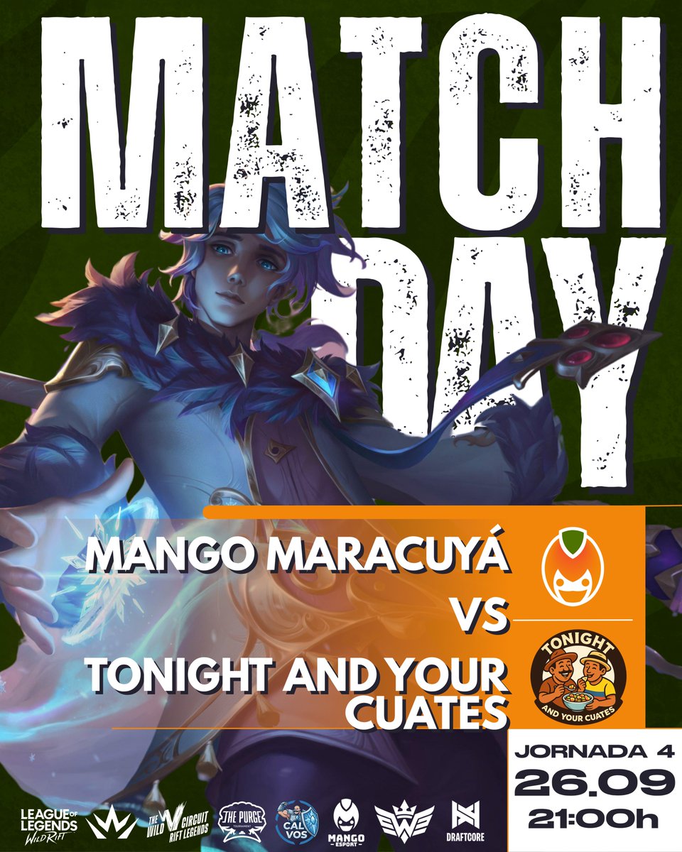 Mango_Esports_'s tweet photo. EL MARACUYÁ ESTÁ SERVIDO.

Esta noche, Mango Maracuyá se planta frente a Tonight and your cuates.
Y no venimos a preguntar si quieren un poco.
Venimos a exprimirlos. 🥭💥

🔥 La Grieta nos espera.

📅26.09
⏰21:00
💜mangoesportstv
#LEW #RoadToLegend https://t.co/cCqhhFe8bb