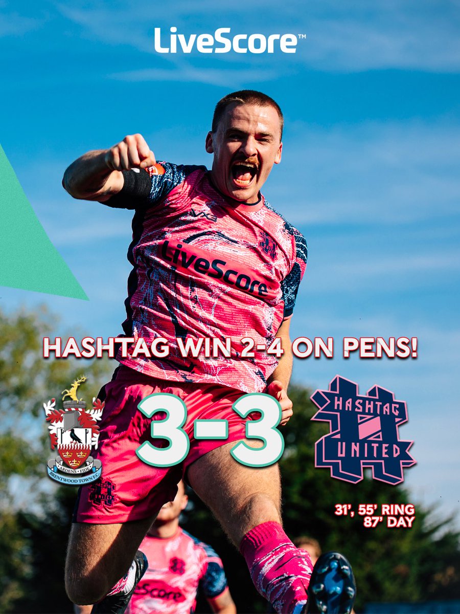 hashtagutd's tweet photo. 𝐅𝐔𝐋𝐋-𝐓𝐈𝐌𝐄 - 𝑩𝒓𝒆𝒏𝒕𝒘𝒐𝒐𝒅 𝑻𝒐𝒘𝒏 3️⃣-3️⃣* 𝑯𝒂𝒔𝒉𝒕𝒂𝒈 𝑼𝒏𝒊𝒕𝒆𝒅 [𝐅𝐀 𝐓𝐫𝐨𝐩𝐡𝐲 𝐓𝐡𝐢𝐫𝐝 𝐑𝐧𝐝 𝐐𝐮𝐚𝐥𝐢𝐟𝐲𝐢𝐧𝐠]
*Hashtag win 2-4 on penalties

WHAT A WIN! The boys progress after penalty shootout heroics from @JosephWhitney29 again & a brace in normal time from the skipper 🤩 

#UPTHETAGS
