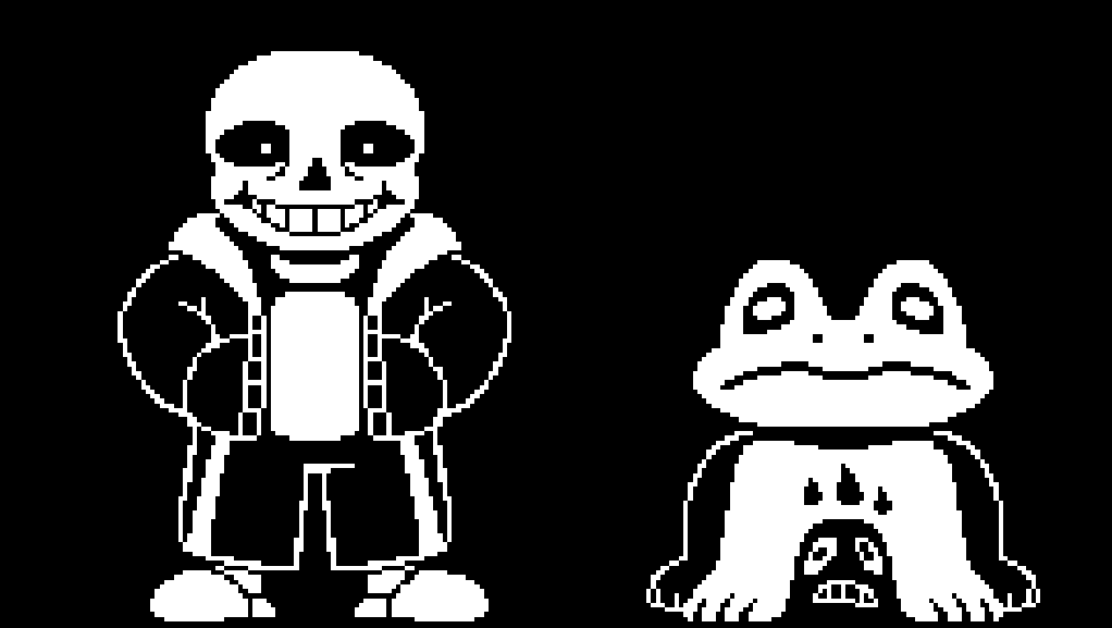 NEYOTENACITY9's tweet photo. sans and his brother froggit https://t.co/ib3Dqzuo1e