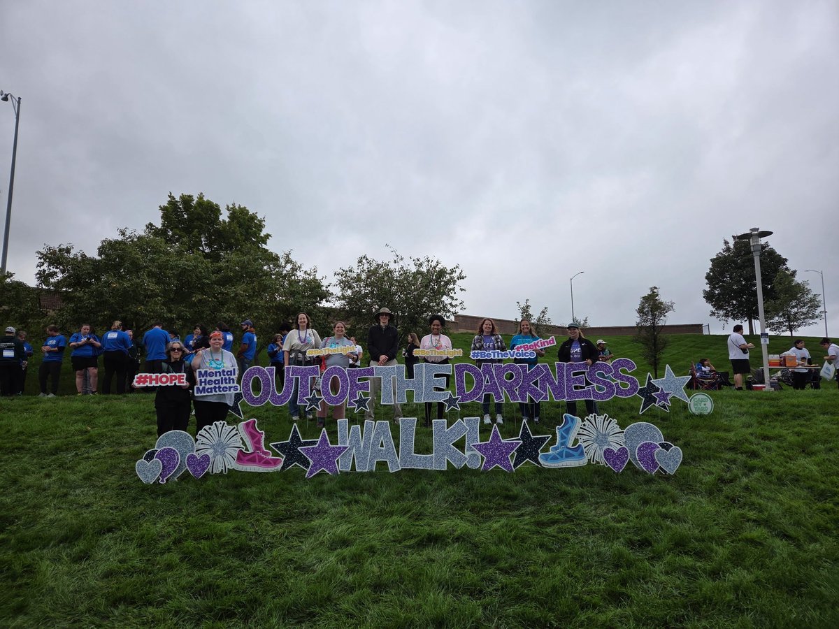 unmcpsychiatry's tweet photo. @unmcpsychiatry had 35 faculty and staff at the Out of the Darkness Suicide Prevention and Support Run/Walk on Saturday in #Omaha. The @unmc @NebraskaMed team raised more than $2,000 for the event. 

@afspnational 
@DrHowardLiu https://t.co/Z4aHsS82HJ