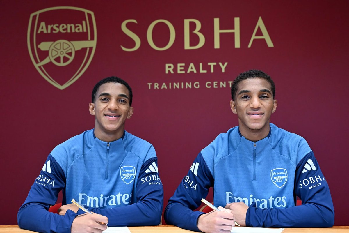 ArsenalZNE's tweet photo. All four players, including Ozhianvuna, Andria Bartishvili, Edwin Quintero, and Holger Quintero, will join Arsenal for pre-season in the summer of 2027 😳✅ https://t.co/l7yaRQ5vEk