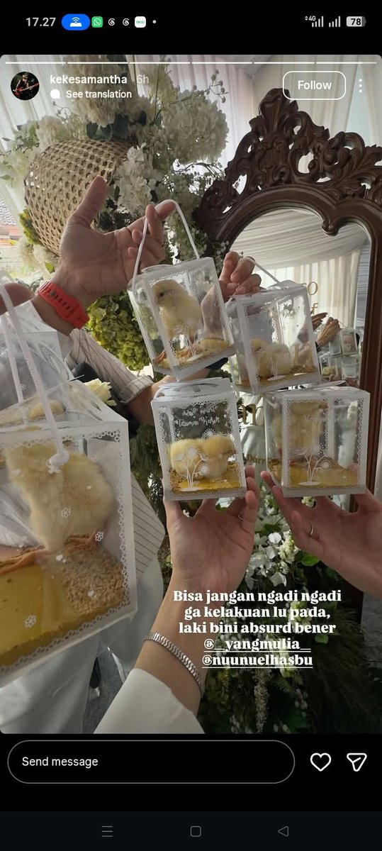 Maeliani07's tweet photo. Wong kok guoblok e ra umum blasss. Anak pitik didadekno souvenir nikah ki yo utek e wes ra kanggo jareku. https://t.co/SQwRKEBQeh