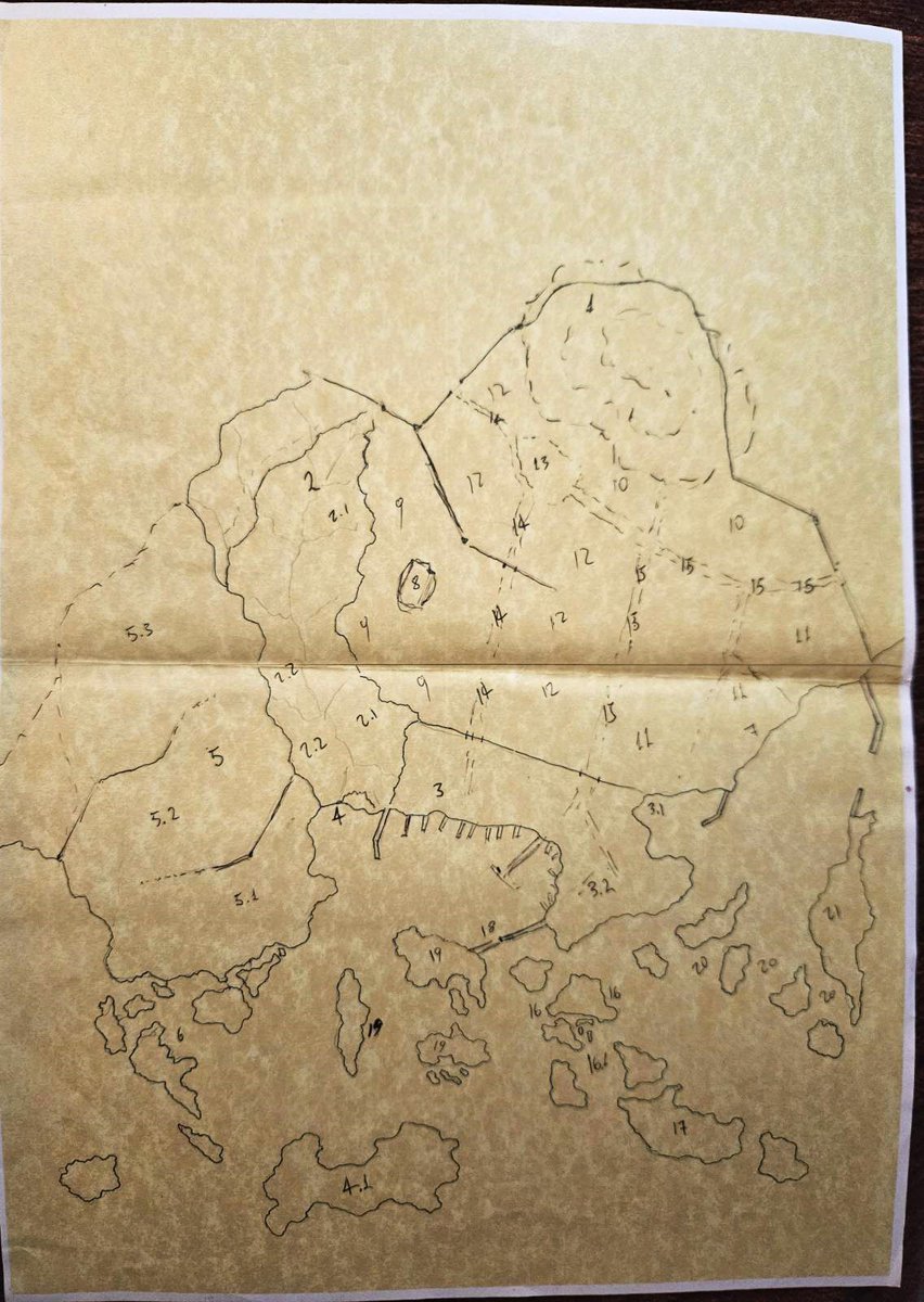 nkvlands's tweet photo. Stages of mapmaking: The main city of my current campaign! (so far..)

It's got everything I always wished to see crammed within a fantasy city. Ancient dynasties, a forbidden necropolis, the required blood soaked arena, temples built over sites of purged cults, mega markets, smuggling, outlawed sorcery, and lots of consequences for meddling about 💀

#Mapmaking #ttrpg