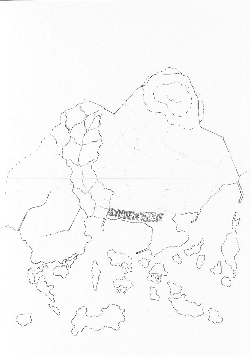 nkvlands's tweet photo. Stages of mapmaking: The main city of my current campaign! (so far..)

It's got everything I always wished to see crammed within a fantasy city. Ancient dynasties, a forbidden necropolis, the required blood soaked arena, temples built over sites of purged cults, mega markets, smuggling, outlawed sorcery, and lots of consequences for meddling about 💀

#Mapmaking #ttrpg